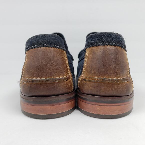 Florsheim Sea Island Mens Size 12 D Navy Blue Suede Slip On Formal Loafer Shoes main image 7